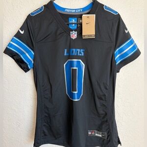 NWT Detroit Lions Nike Jhamyr Gibbs #0 Black Jersey - Women’s Medium 🔥